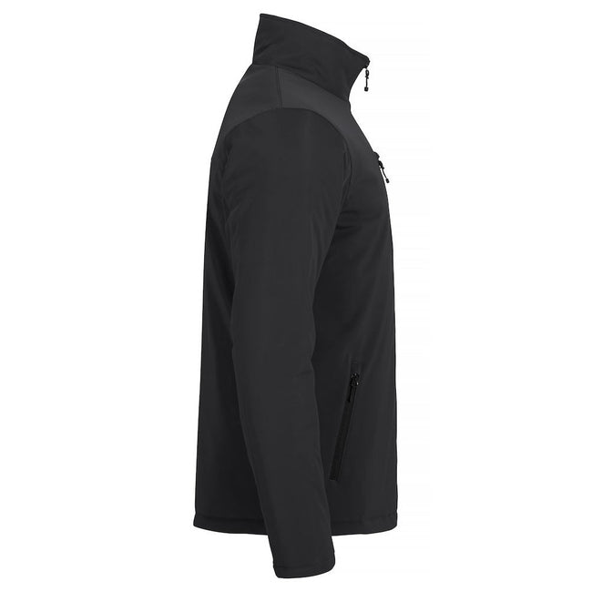 Black - Side - Clique Mens Padded Soft Shell Jacket