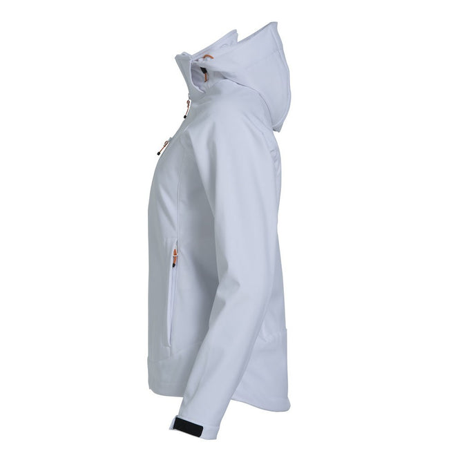 White - Lifestyle - Clique Womens-Ladies Milford Soft Shell Jacket