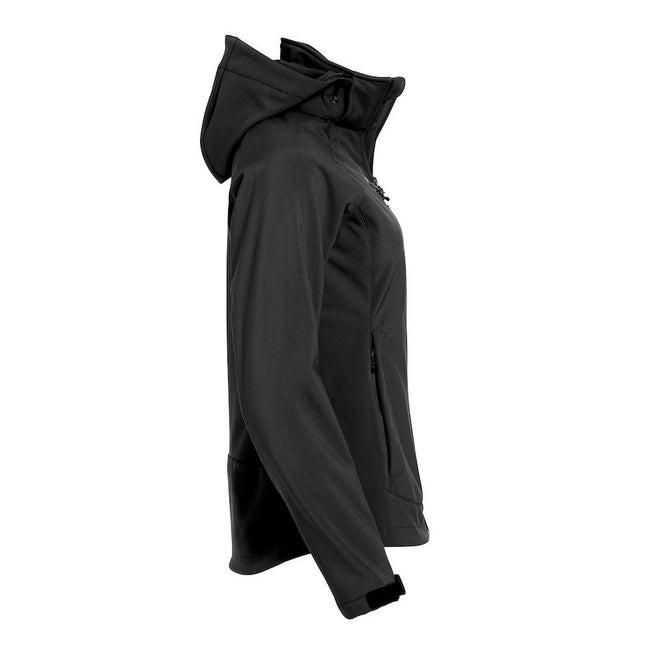 Black - Side - Clique Womens-Ladies Milford Soft Shell Jacket