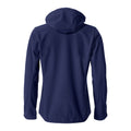 Dark Navy - Back - Clique Womens-Ladies Plain Soft Shell Jacket