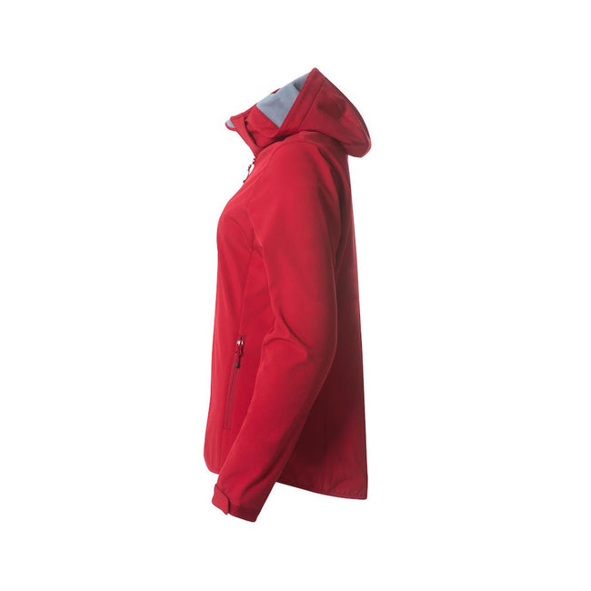 Red - Lifestyle - Clique Womens-Ladies Plain Soft Shell Jacket