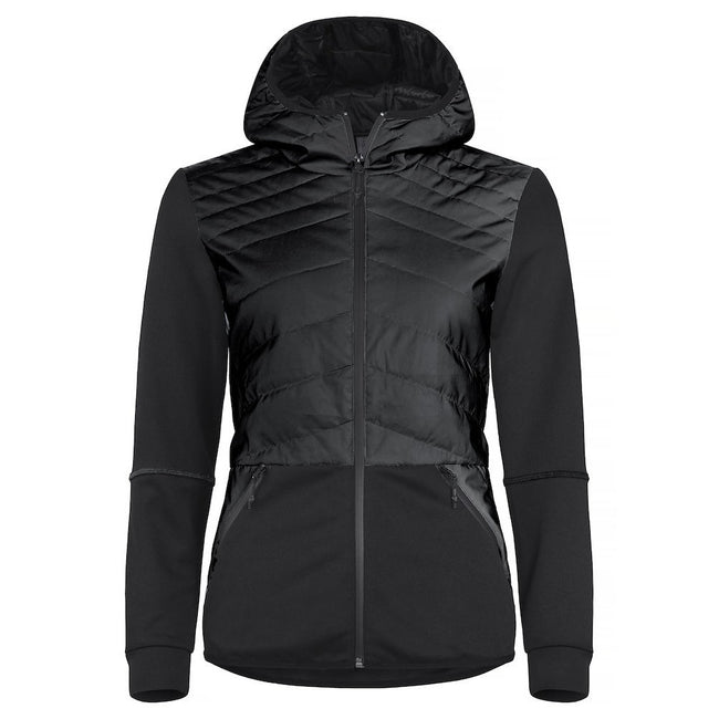 Black - Front - Clique Womens-Ladies Utah Padded Jacket