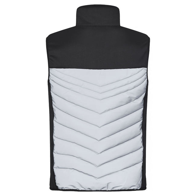 White-Black - Back - Clique Mens Utah Reflective Vest