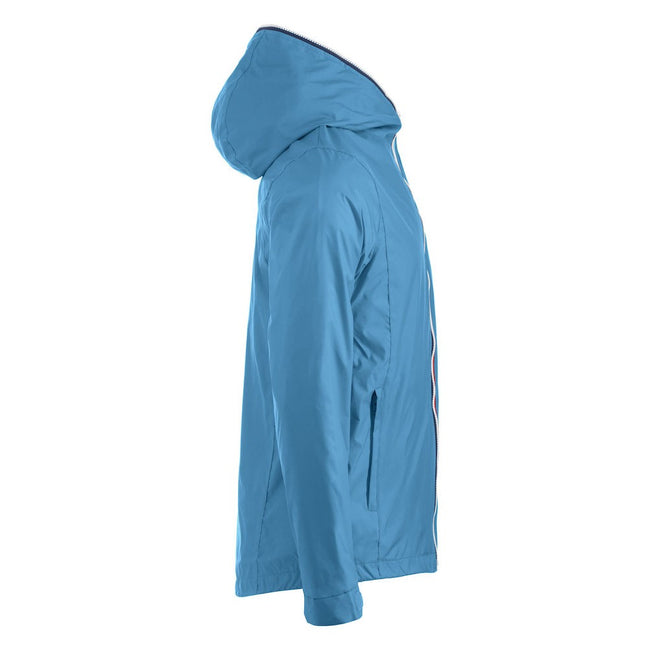 Sky Blue - Side - Clique Mens Seabrook Hooded Jacket