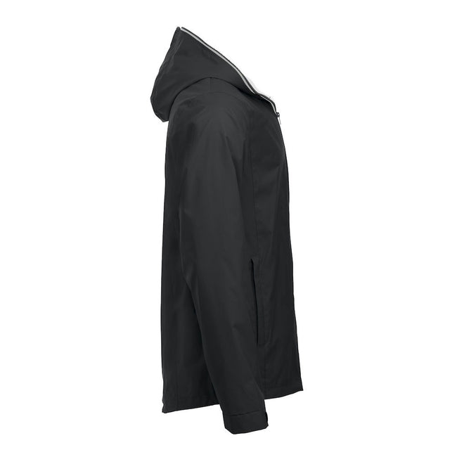 Black - Side - Clique Mens Seabrook Hooded Jacket