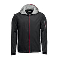 Black - Front - Clique Mens Seabrook Hooded Jacket