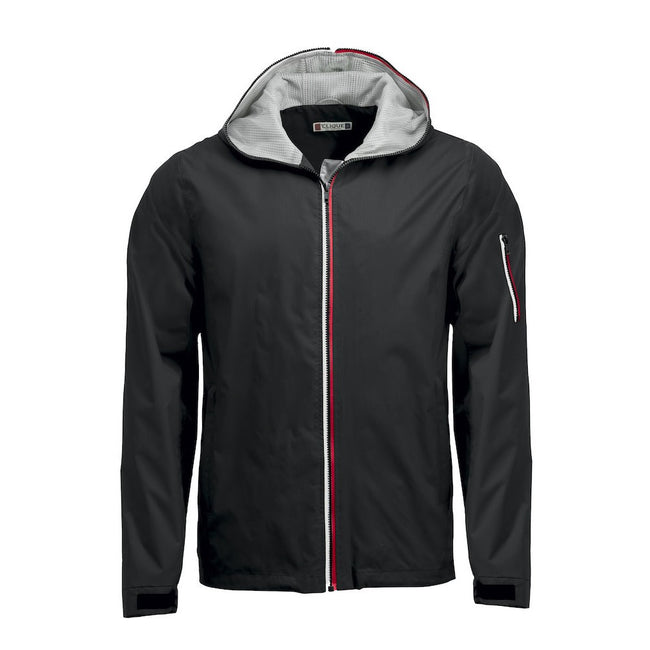 Black - Front - Clique Mens Seabrook Hooded Jacket