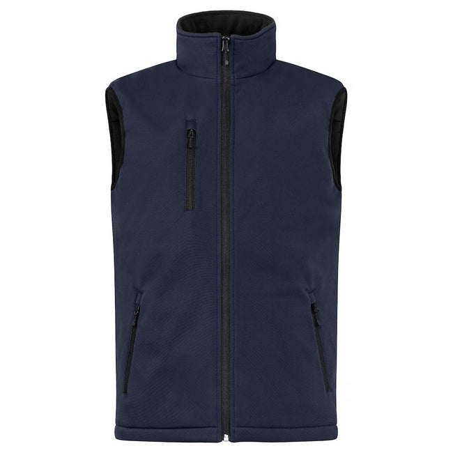 Dark Navy - Front - Clique Mens Softshell Padded Vest