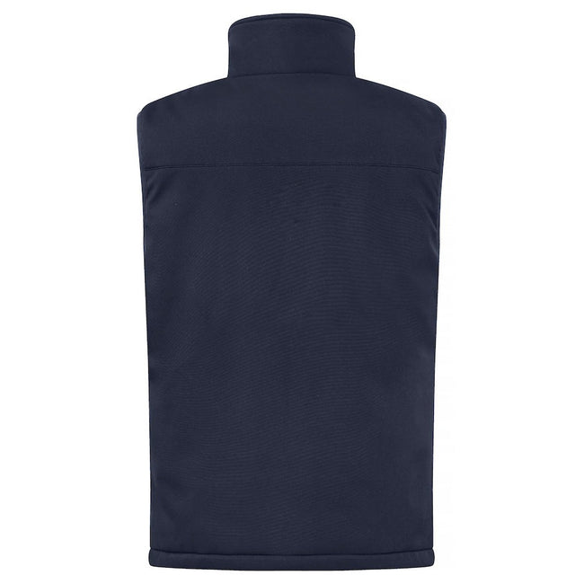 Dark Navy - Back - Clique Mens Softshell Padded Vest