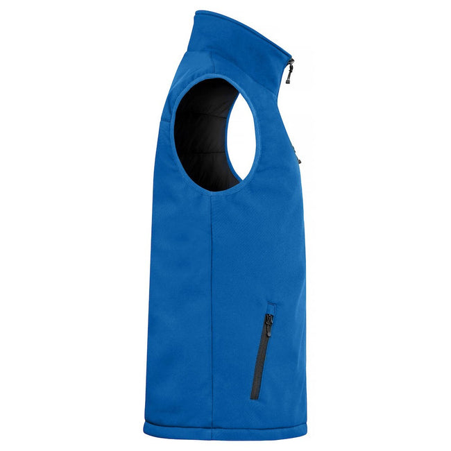 Royal Blue - Side - Clique Mens Softshell Padded Vest