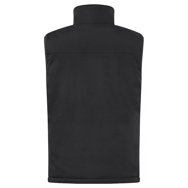 Black - Back - Clique Mens Softshell Padded Vest