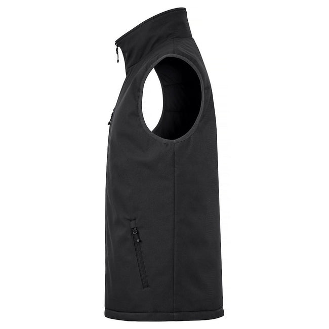 Black - Lifestyle - Clique Mens Softshell Padded Vest