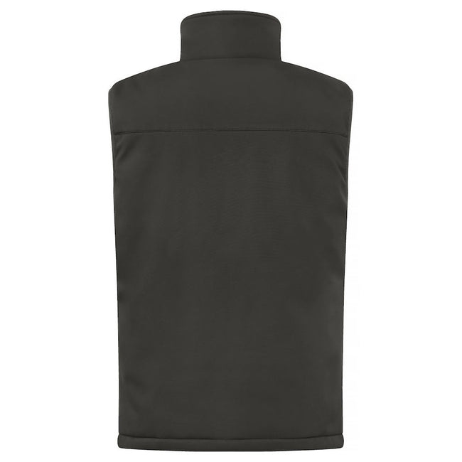 Dark Grey - Back - Clique Mens Softshell Padded Vest