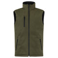 Fog Green - Front - Clique Mens Softshell Padded Vest