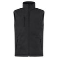 Black - Front - Clique Mens Softshell Padded Vest