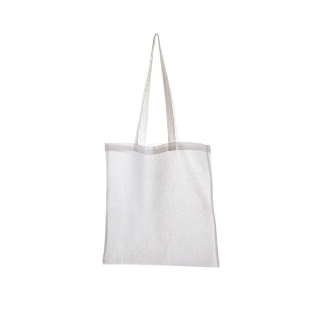 White - Front - United Bag Store Cotton Long Handle Tote Bag