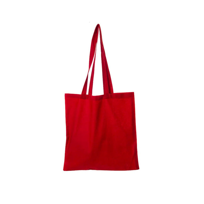 Red - Front - United Bag Store Cotton Long Handle Tote Bag