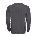 Gray - Back - Projob Mens Round Neck Sweatshirt