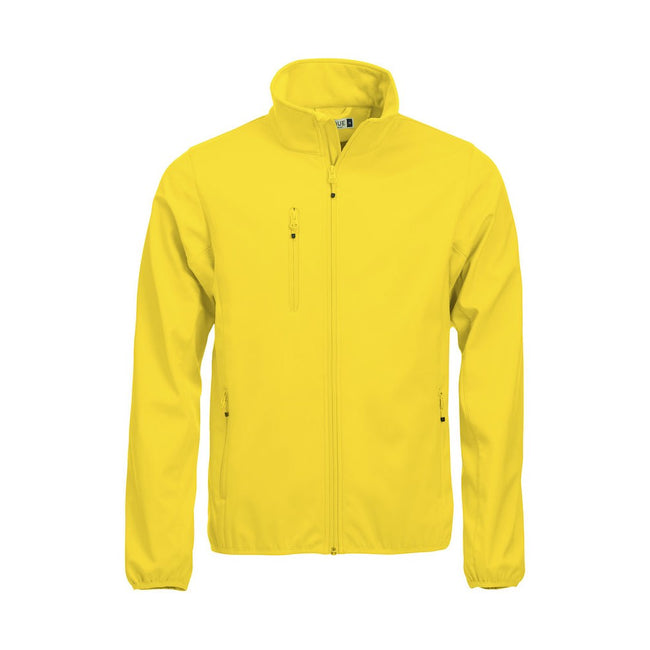Lemon - Front - Clique Mens Basic Soft Shell Jacket