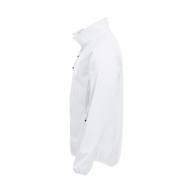 White - Lifestyle - Clique Mens Basic Soft Shell Jacket