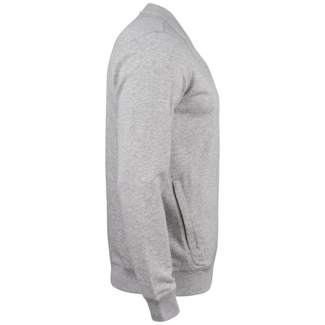 Gray Melange - Side - Clique Mens Premium OC Jacket