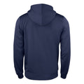 Dark Navy - Back - Clique Mens Basic Active Full Zip Hoodie