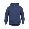 Dark Navy - Front - Clique Childrens-Kids Basic Hoodie
