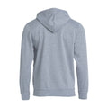 Grey Melange - Back - Clique Childrens-Kids Basic Hoodie