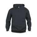 Black - Front - Clique Childrens-Kids Basic Hoodie