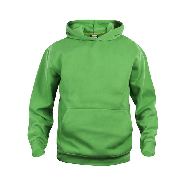 Apple Green - Front - Clique Childrens-Kids Basic Hoodie
