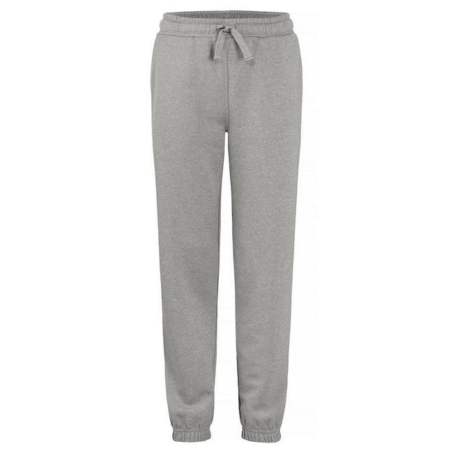 Grey Melange - Front - Clique Childrens-Kids Basic Active Sweatpants