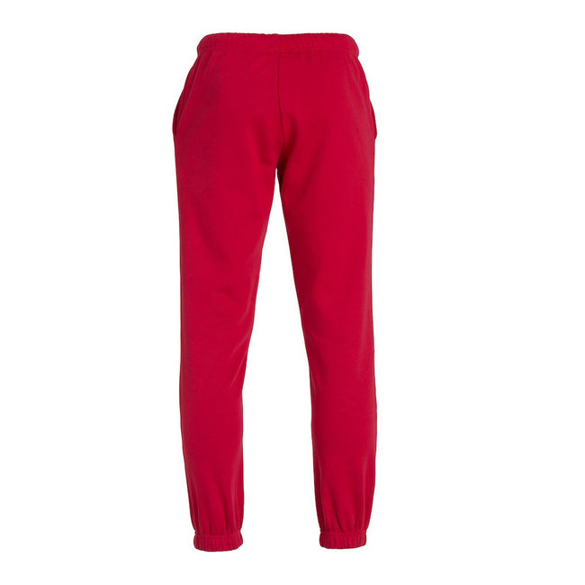 Red - Back - Clique Childrens-Kids Plain Sweatpants