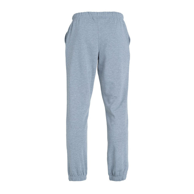 Gray Melange - Back - Clique Childrens-Kids Plain Sweatpants