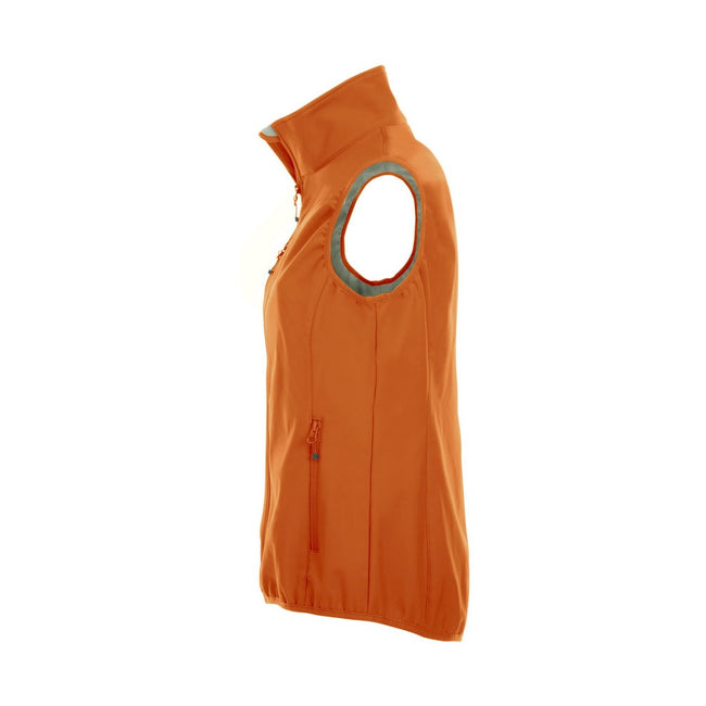 Blood Orange - Side - Clique Womens-Ladies Plain Softshell Vest
