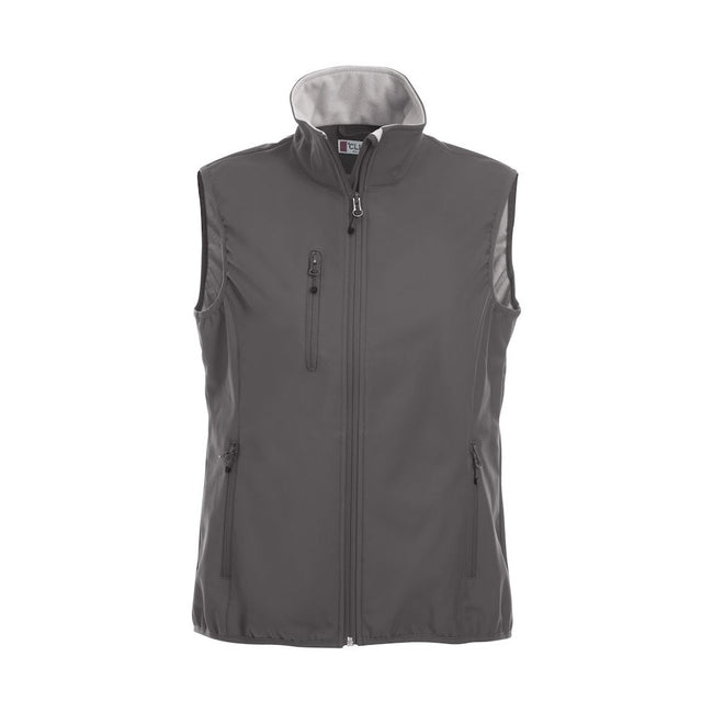 Pistol - Front - Clique Womens-Ladies Plain Softshell Vest