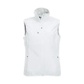 White - Front - Clique Womens-Ladies Plain Softshell Vest