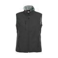 Black - Front - Clique Womens-Ladies Plain Softshell Vest
