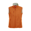 Blood Orange - Front - Clique Womens-Ladies Plain Softshell Vest