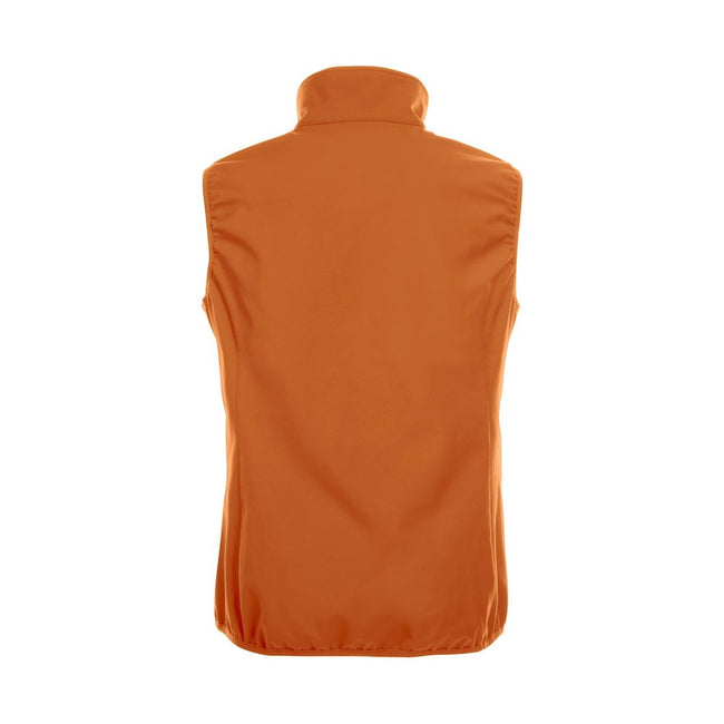 Blood Orange - Back - Clique Womens-Ladies Plain Softshell Vest