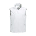 White - Front - Clique Mens Basic Softshell Vest