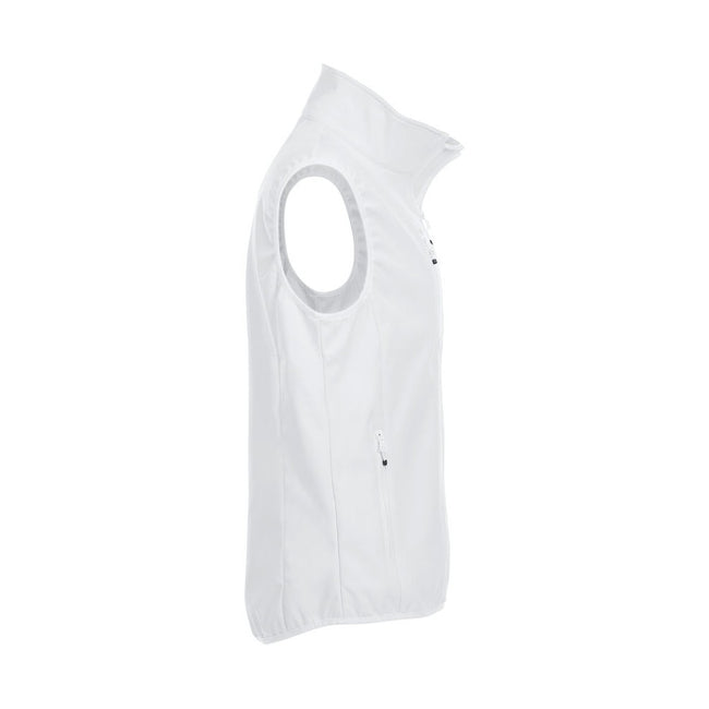 White - Lifestyle - Clique Mens Basic Softshell Vest