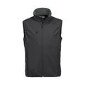 Black - Front - Clique Mens Basic Softshell Vest