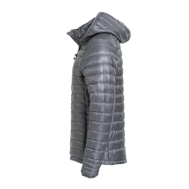 Gray - Side - Clique Childrens-Kids Hudson Padded Jacket