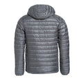 Gray - Back - Clique Childrens-Kids Hudson Padded Jacket