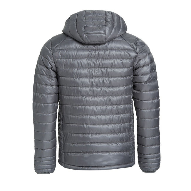 Gray - Back - Clique Childrens-Kids Hudson Padded Jacket