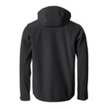Black - Back - Clique Mens Soft Shell Jacket
