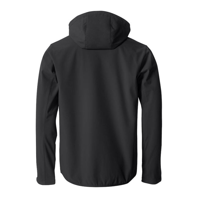 Black - Back - Clique Mens Soft Shell Jacket