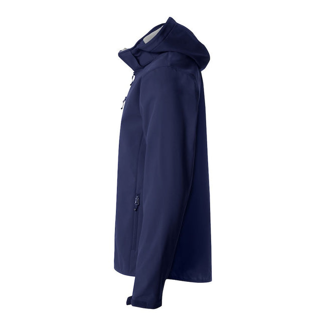 Dark Navy - Side - Clique Mens Soft Shell Jacket
