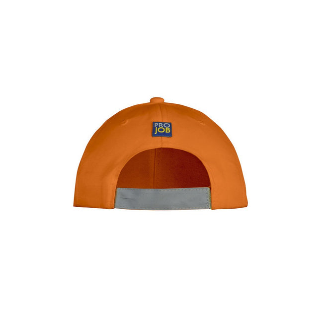 Orange-Navy - Back - Projob Unisex Adult Cap