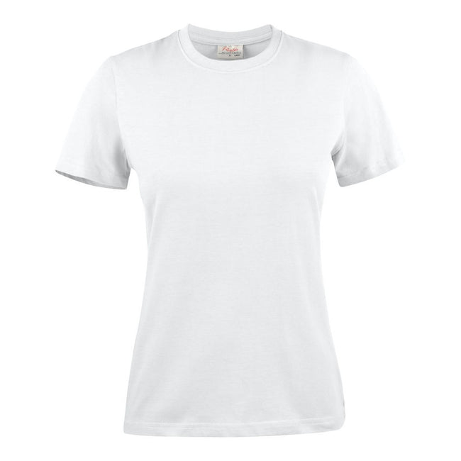 White - Front - Printer Womens-Ladies Light T-Shirt